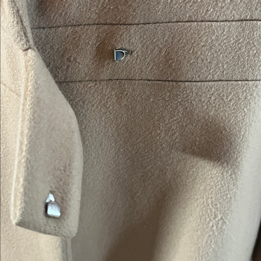 Vintage Chaiken Wool Tan/Camel Maxi Modern Classic Style Coat Size 2 - Picture 8 of 17